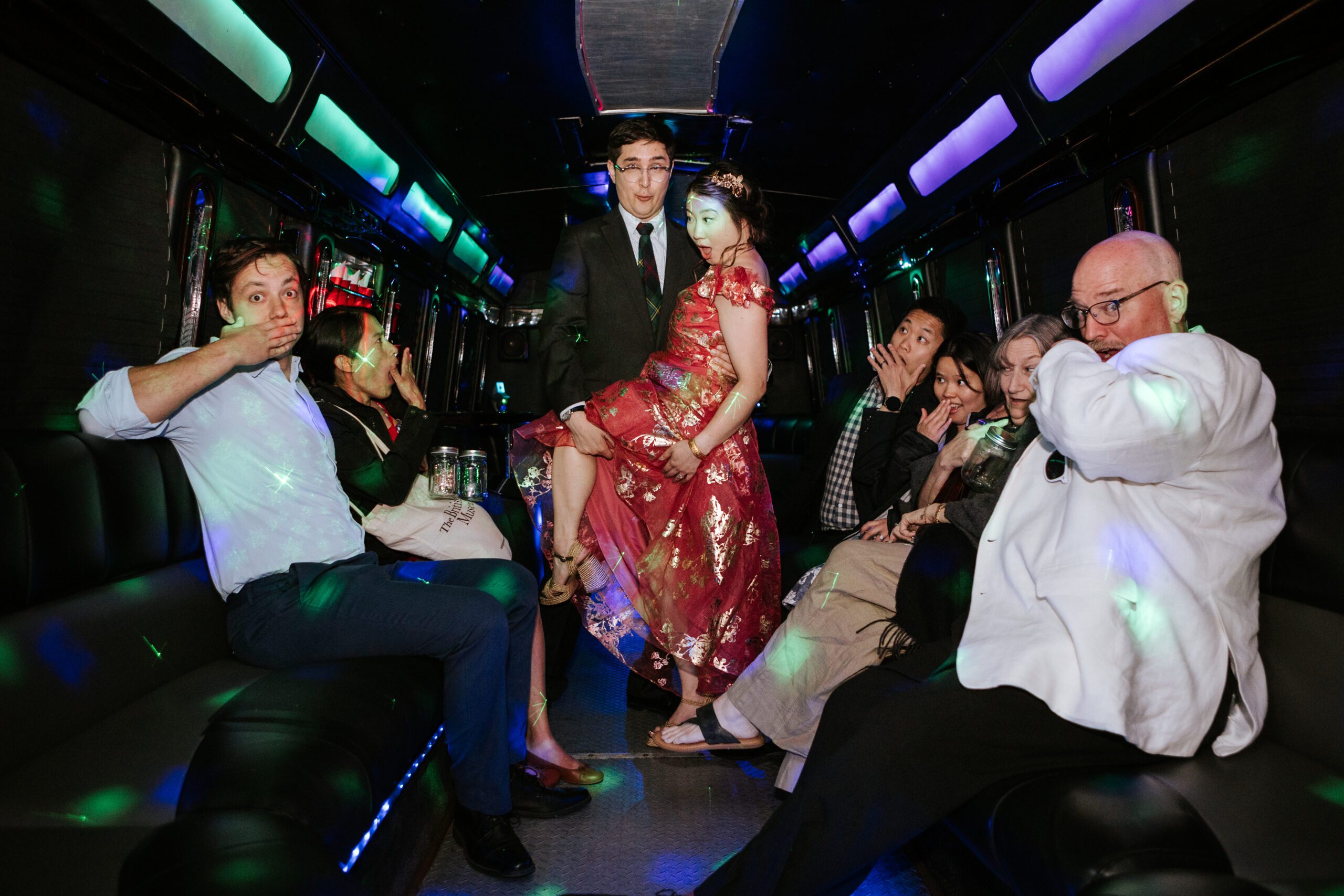 07. Having all your best friends as part of your big day - and getting down together in the limo and on the dance floor!